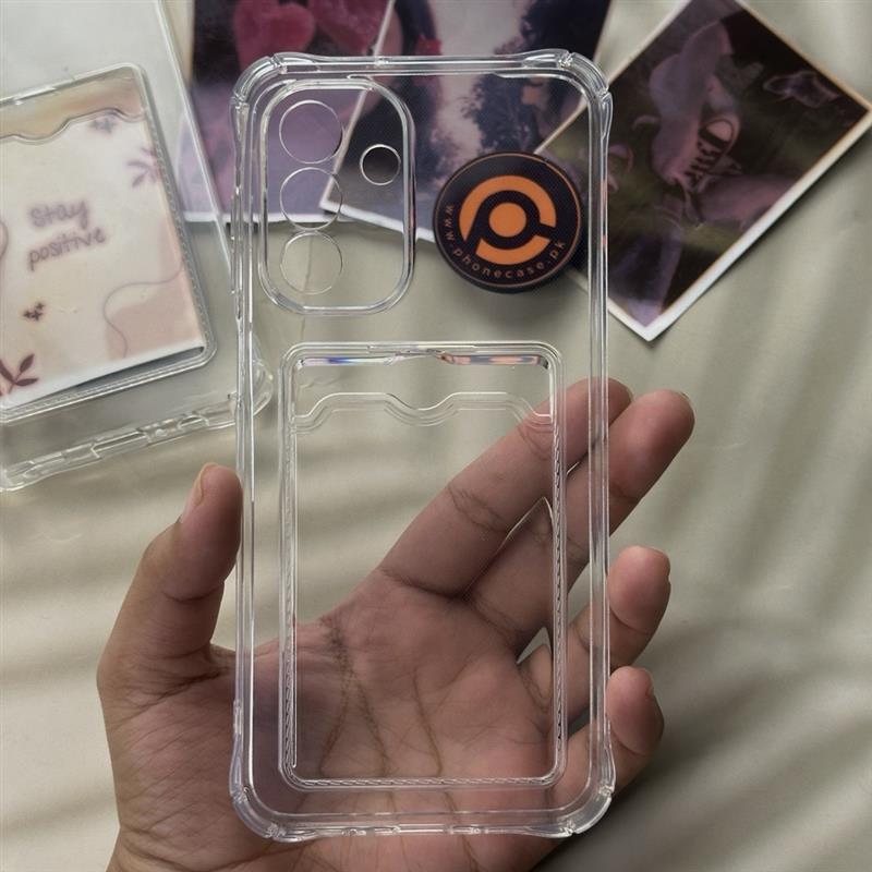 Galaxy A26 5G - Wallet Card Holder Transparent Slot ShockProof Case