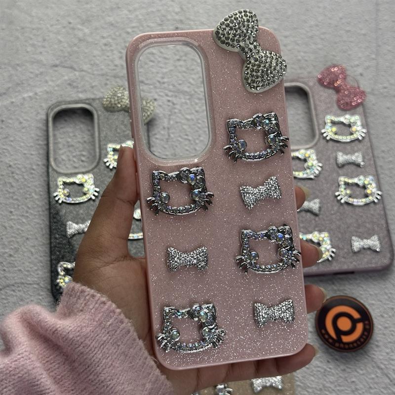 Infinix Hot 60 Pro Plus - Cute Kitty Pookie Glitter Diamond Case