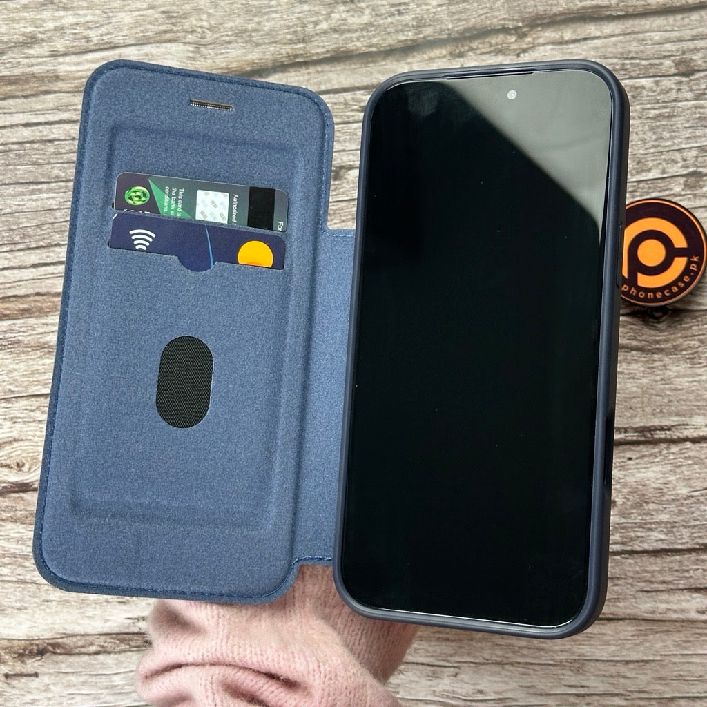 iPhone 17 Pro Max - Premium Flip Wallet Leather Mobile Cover with Card Slots & Wireless Charging Support