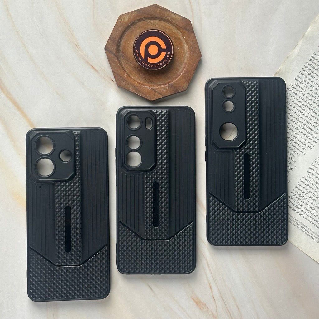 Vivo V60 Lite - Durable Anti-Fall Blackout TPU Back Cover with Camera Protection