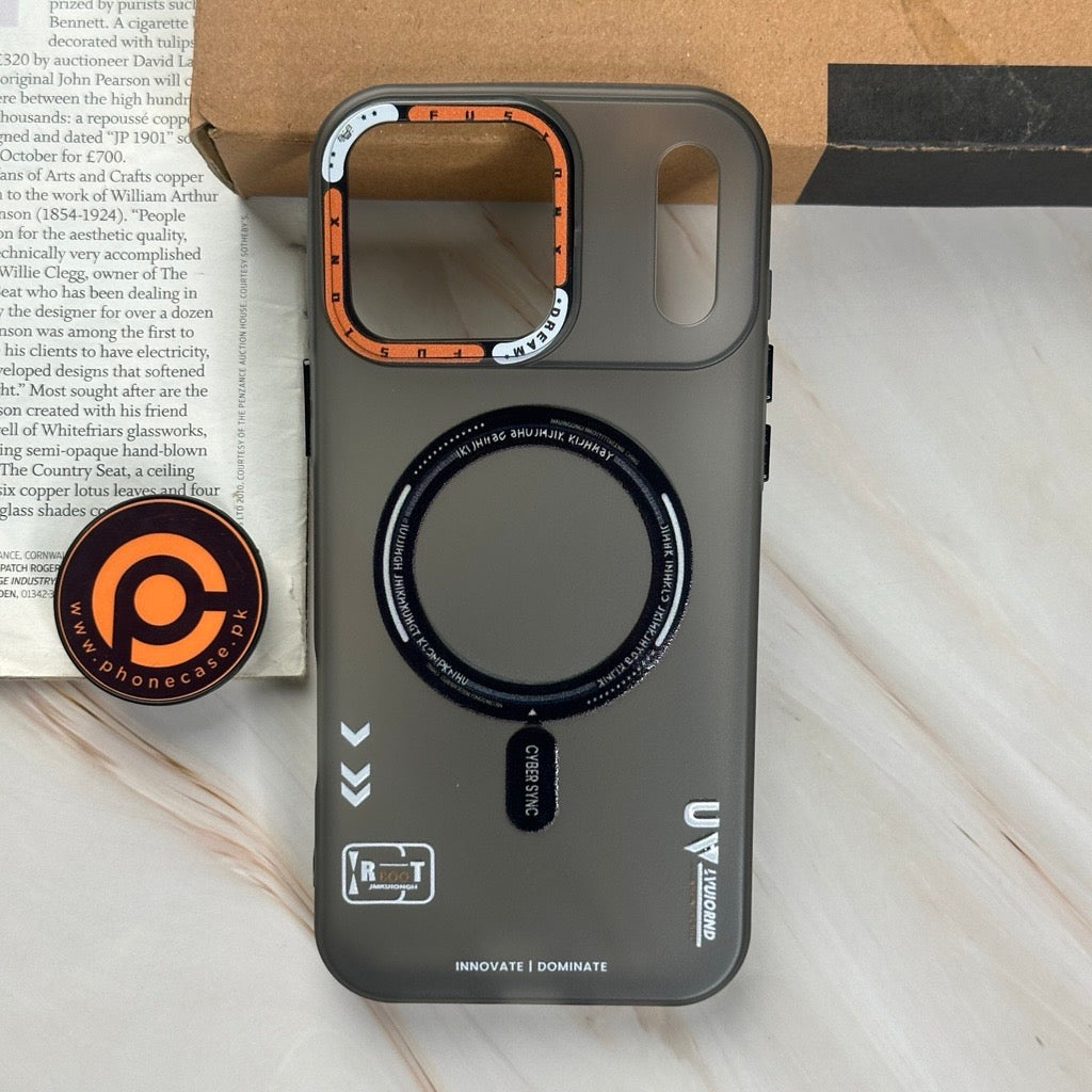 iPhone 17 Pro - Mechanical Vortex Matte Case With Built-in Magsafe