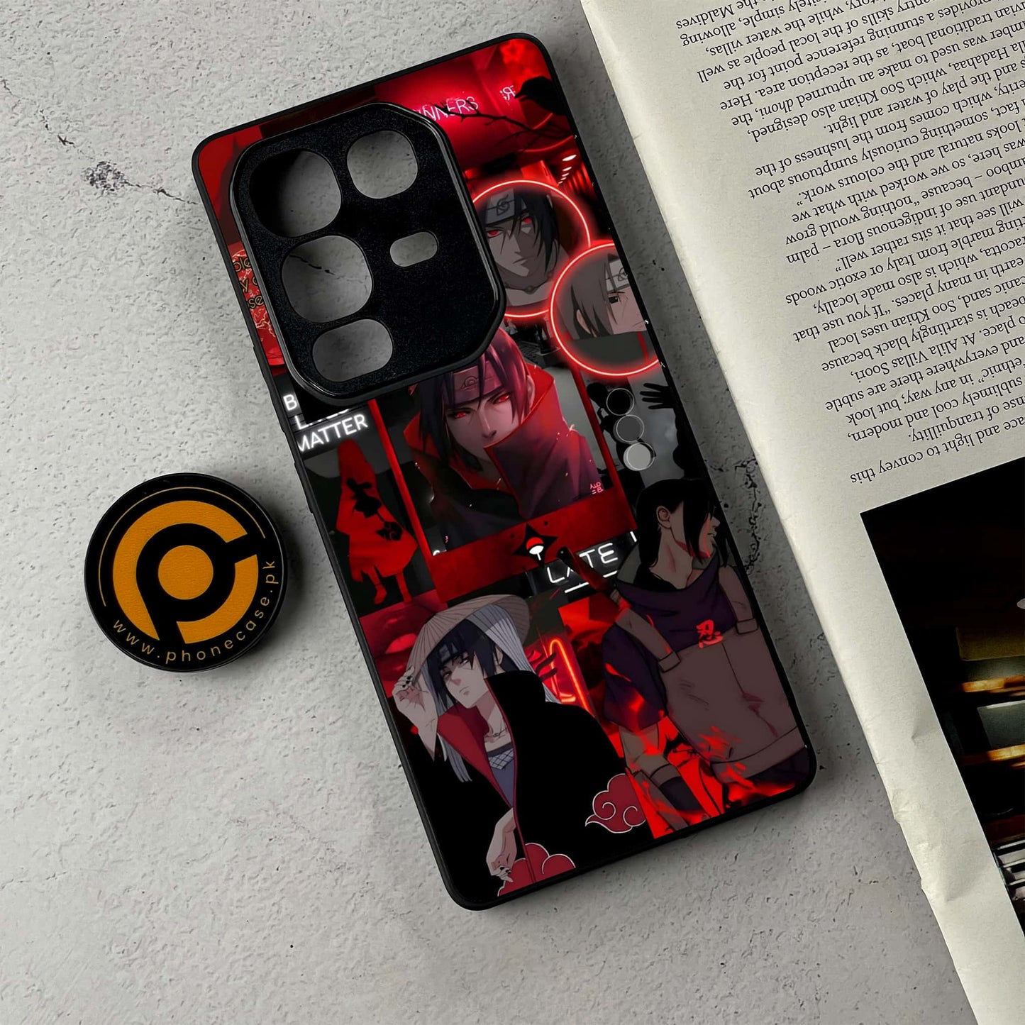 Infinix Note 50 - Itachi Aesthetic - Premium Metal Printed Soft Bumper Shockproof Case CS-38927