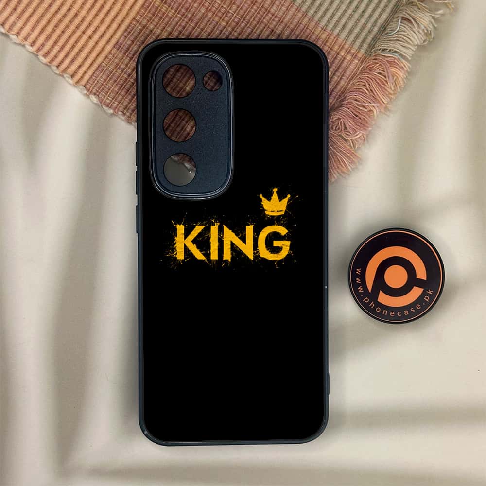 Tecno Spark 40 Pro Plus - King 2.0 Design 2 - Premium Metal Printed soft Bumper shock Proof Case CS-38696