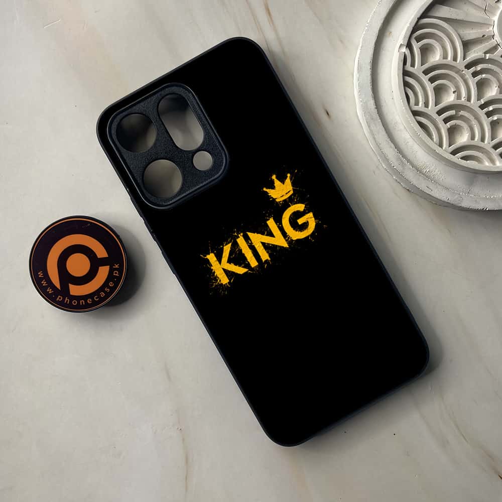 Oppo Reno 14 5G - King 2.0 Design 2 - Premium Metal Printed soft Bumper shock Proof Case CS-37438