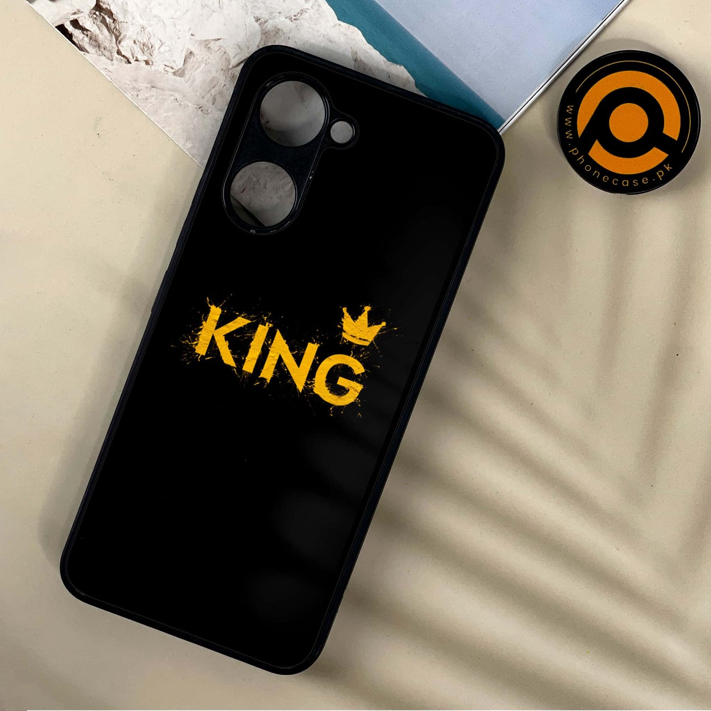 Vivo Y03 - King 2.0 Design 2- Premium Printed Metal soft Bumper shock Proof Case CS-37479