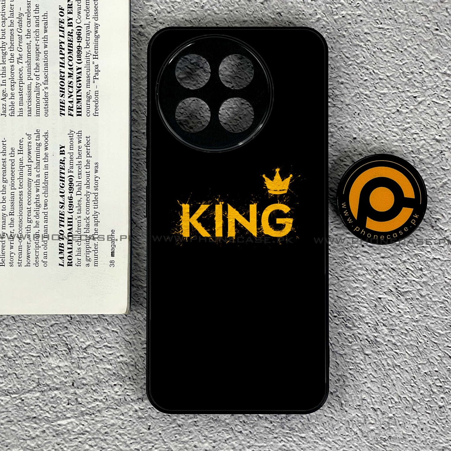 OnePlus 13R - King 2.0 Design 2 - Premium Printed Glass soft Bumper shock Proof Case CS-38966