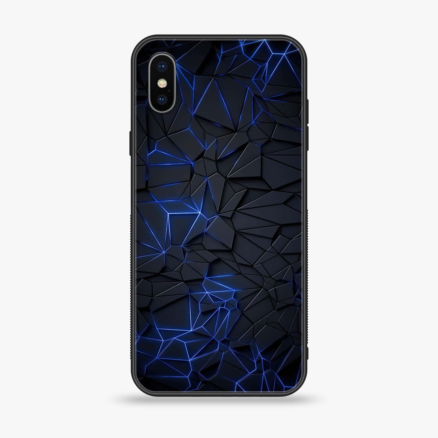 iPhone XS Max - 3D Design 1 - Premium Metal Printed soft Bumper shock Proof Case CS-38375