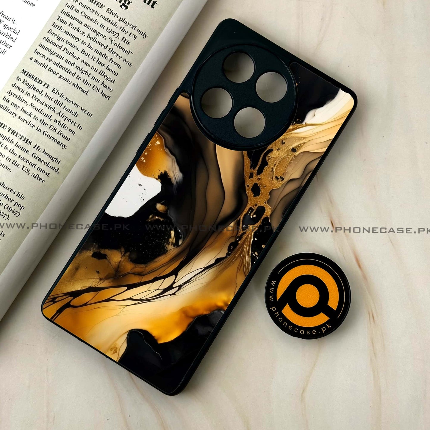 Tecno Camon 30s - Liquid Marble 2.0 Design 4 - Premium Metal Printed soft Bumper shock Proof Case CS-39067