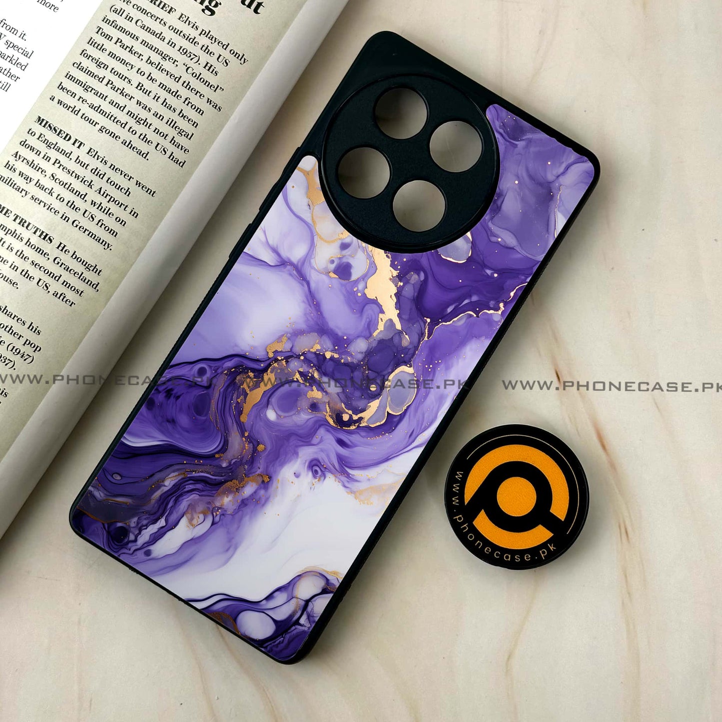 Tecno Camon 30s - Liquid Marble 2.0 Design 4 - Premium Metal Printed soft Bumper shock Proof Case CS-39067
