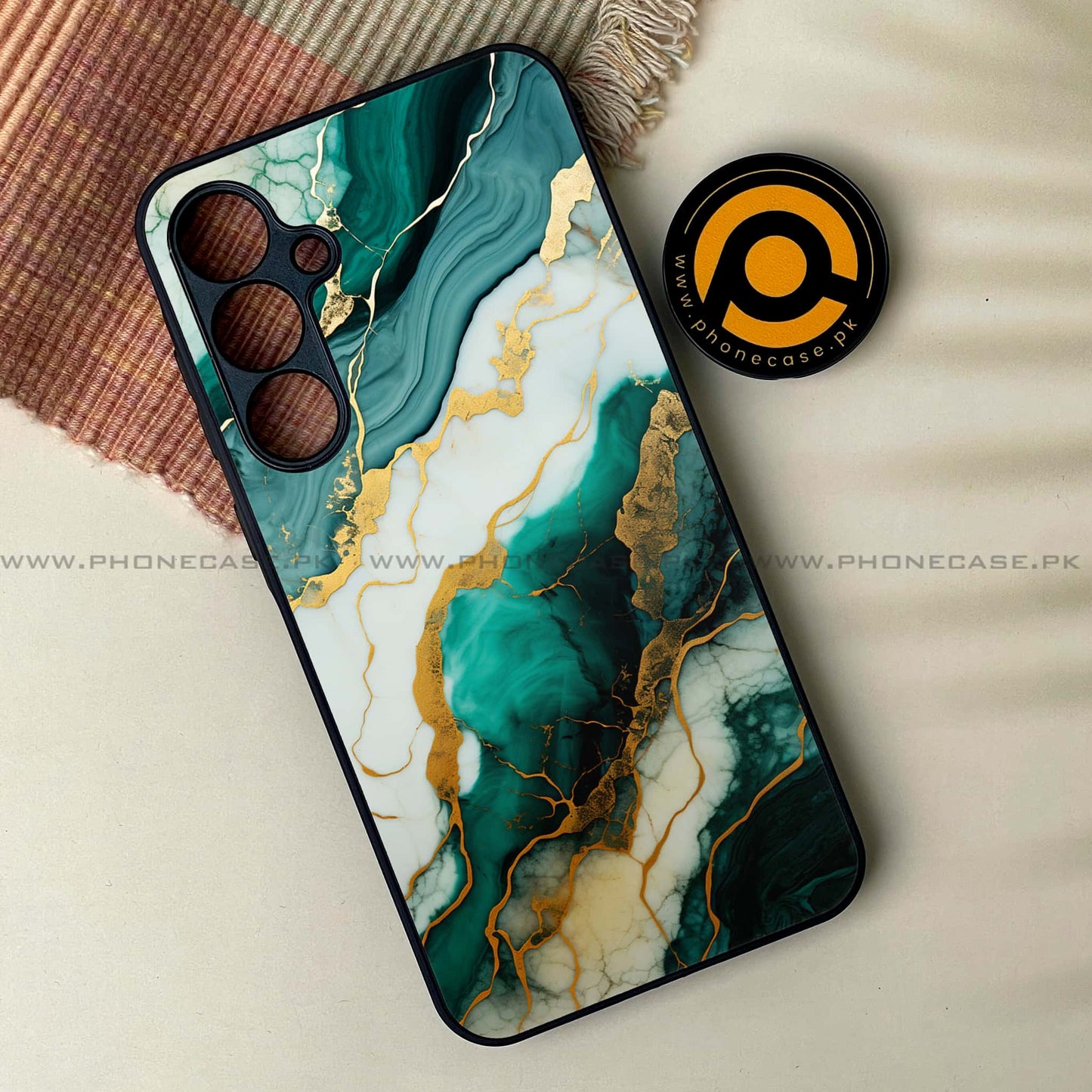 Samsung Galaxy A16 - Liquid Marble 2.0 Design 3 - Premium Metal Printed soft Bumper Shock Proof Case CS-38548