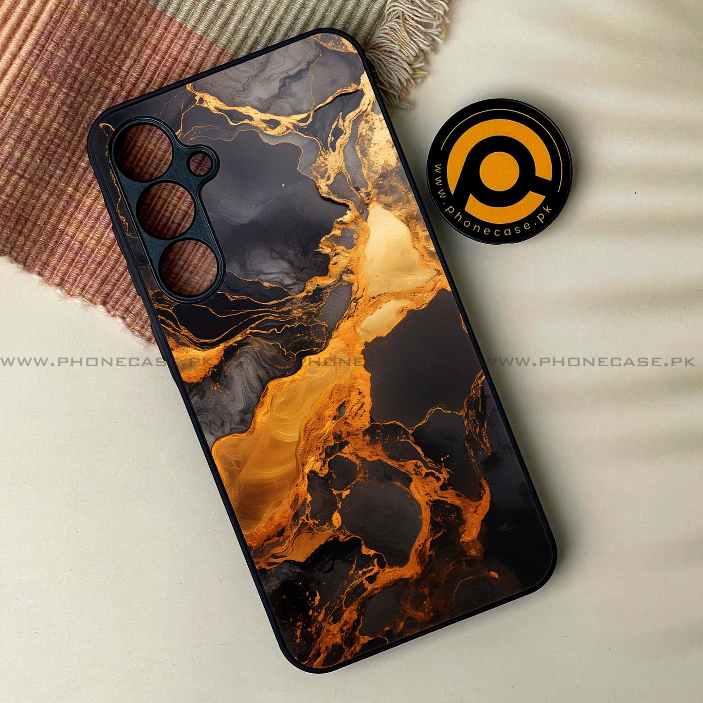 Samsung Galaxy A15 - Liquid Marble 2.0 Design 4 - Premium Metal Printed soft Bumper shock Proof Case CS-37956