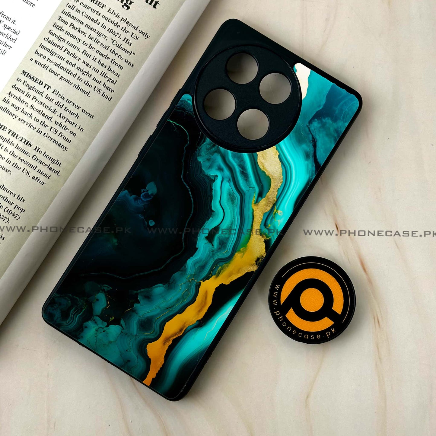 Tecno Camon 30s - Liquid Marble 2.0 Design 4 - Premium Metal Printed soft Bumper shock Proof Case CS-39067