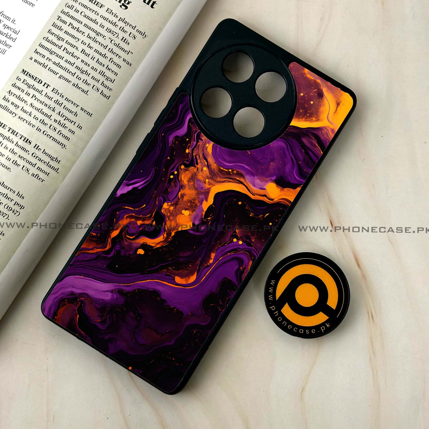Tecno Camon 30s - Liquid Marble 2.0 Design 4 - Premium Metal Printed soft Bumper shock Proof Case CS-39067