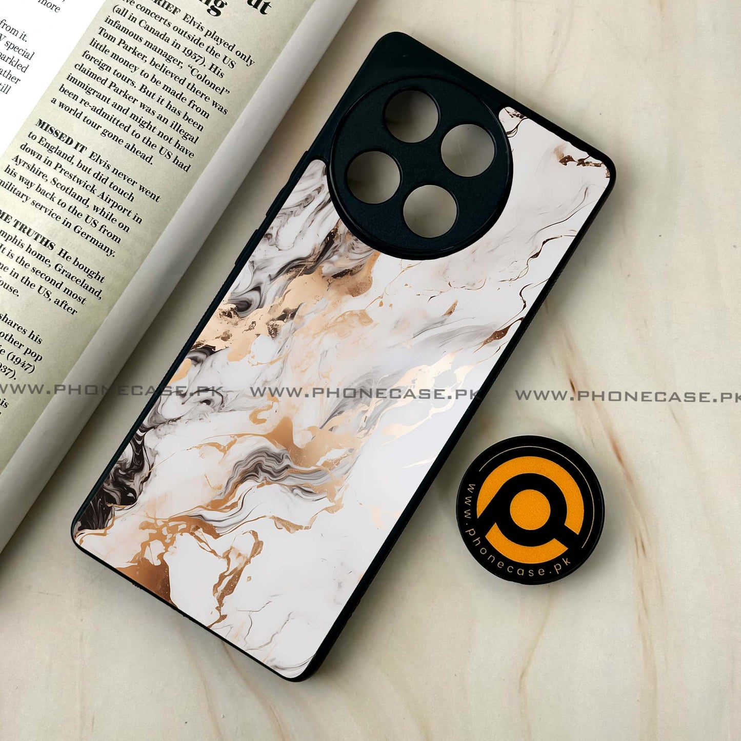 Tecno Camon 30s - Liquid Marble Design 1 - Premium Metal Printed soft Bumper shock Proof Case CS-38467