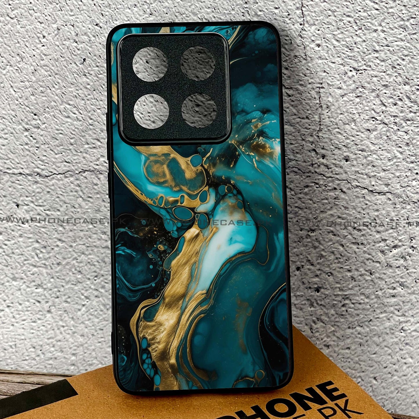 Xiaomi 14T - Liquid Marble Design 6 - Premium Printed Glass soft Bumper shock Proof Case CS-39045