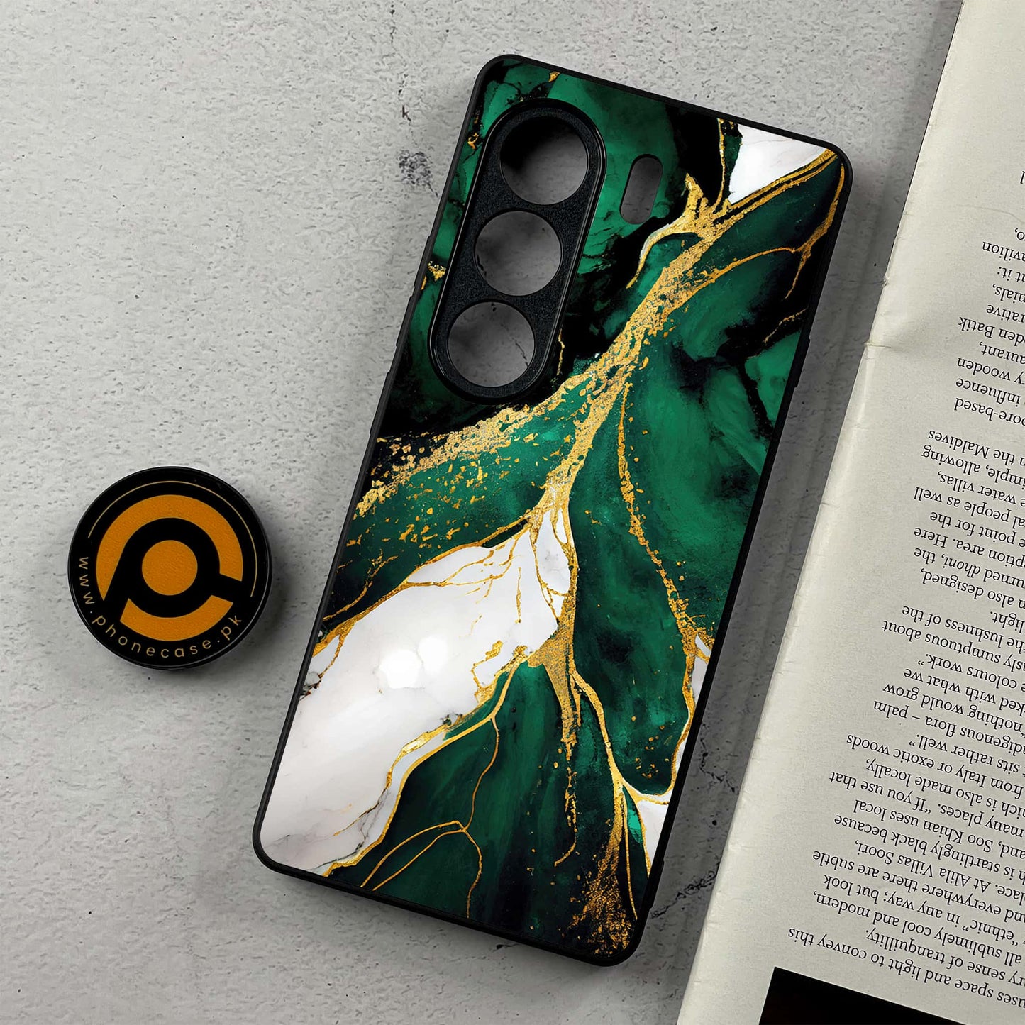 Tecno Camon 40 Pro - Liquid Marble Design 7 - Premium Metal Printed Soft Bumper Shockproof Case CS-38762