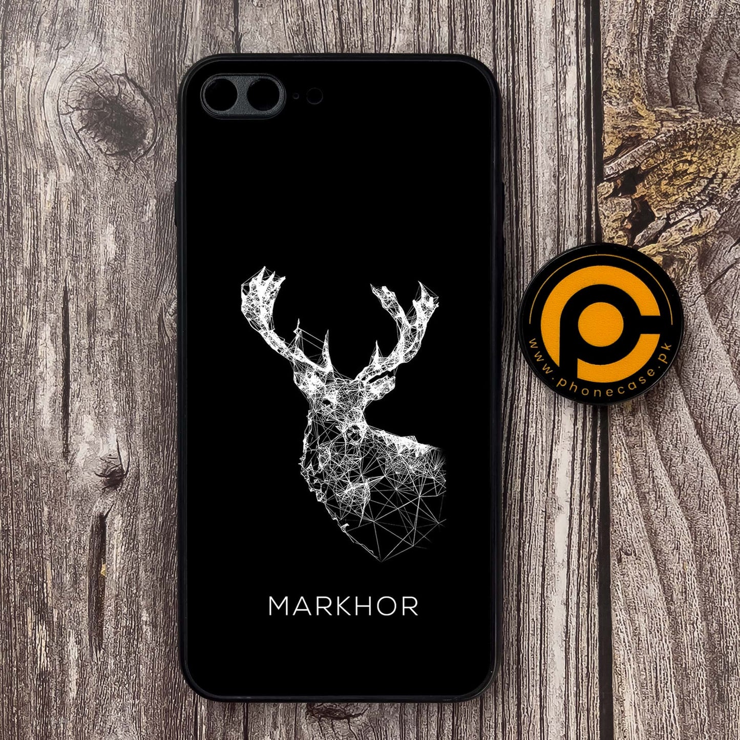 iPhone 7 Plus - Markhor Design 4- Premium Metal Printed soft Bumper shock Proof Case CS-37204
