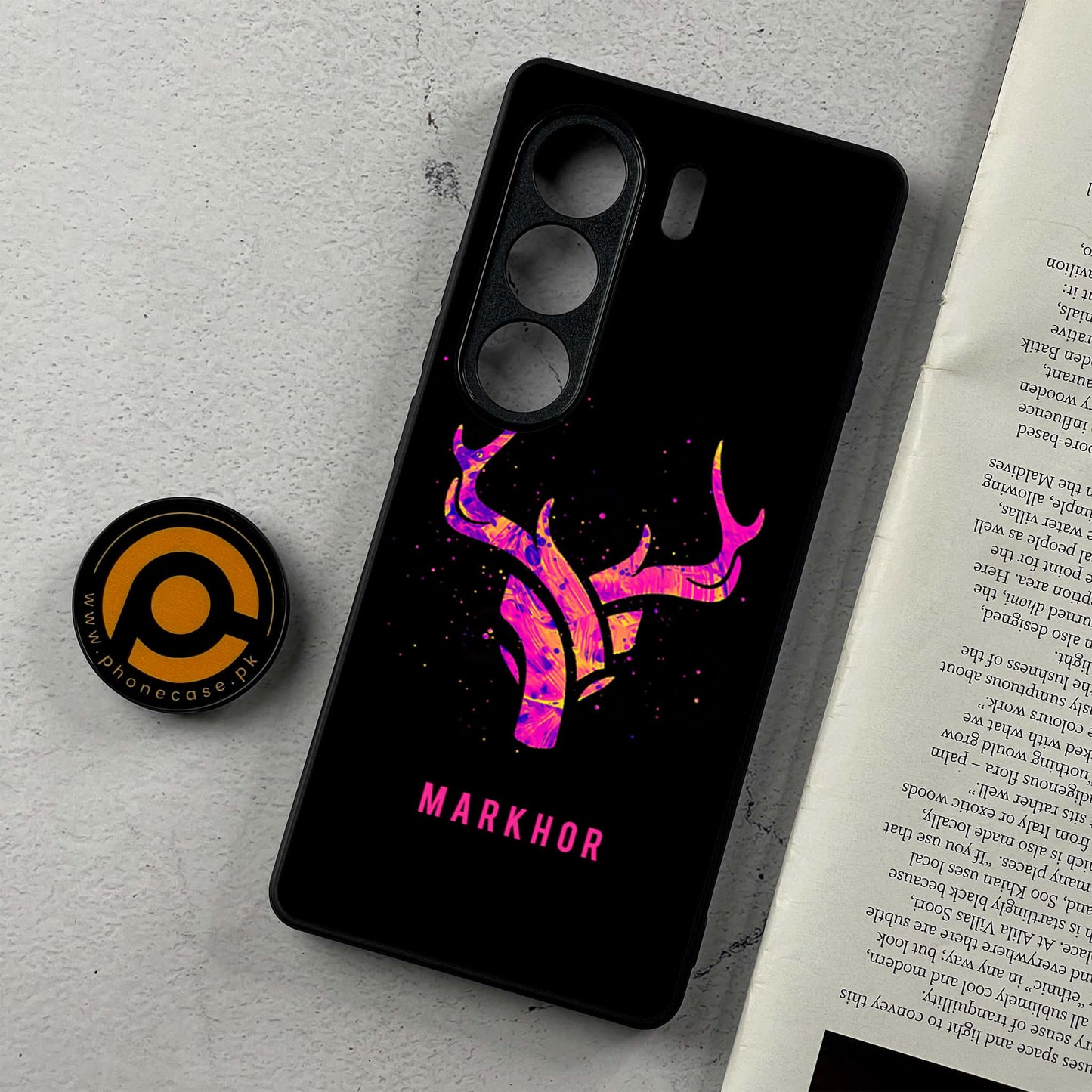Tecno Camon 40 Pro - Markhor Design 6 - Premium Metal Printed Soft Bumper Shockproof Case CS-37186