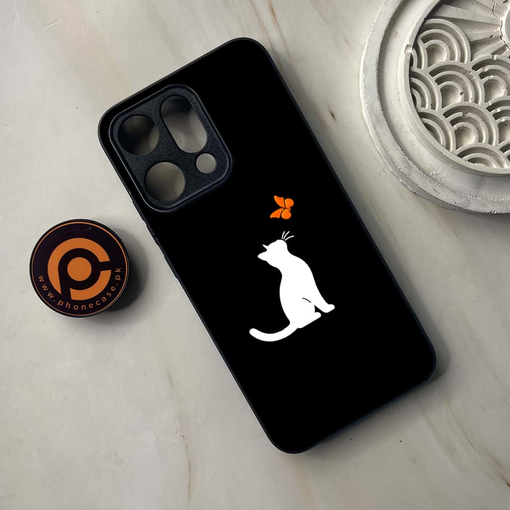 Oppo Reno 14 5G - Minimalistic Design Design 10 - Premium Metal Printed soft Bumper shock Proof Case CS-38161