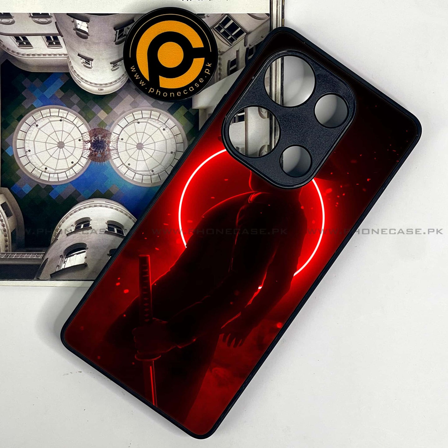 Redmi Note 13 Pro 4G - Ninja Design 4 - Premium Metal Printed soft Bumper shock Proof Case CS-38646