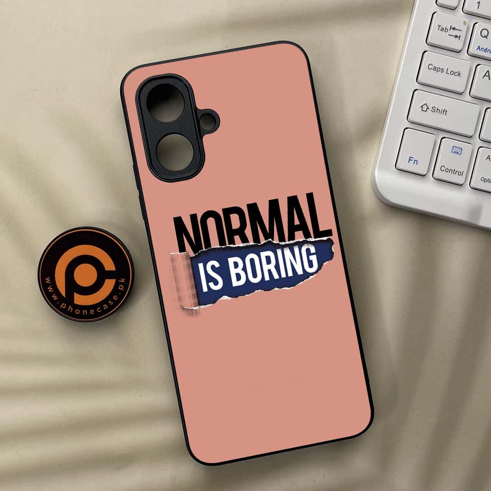 Infinix Smart 10 - Normal is Boring Design - Premium Metal Printed soft Bumper Shock Proof Case CS-38576