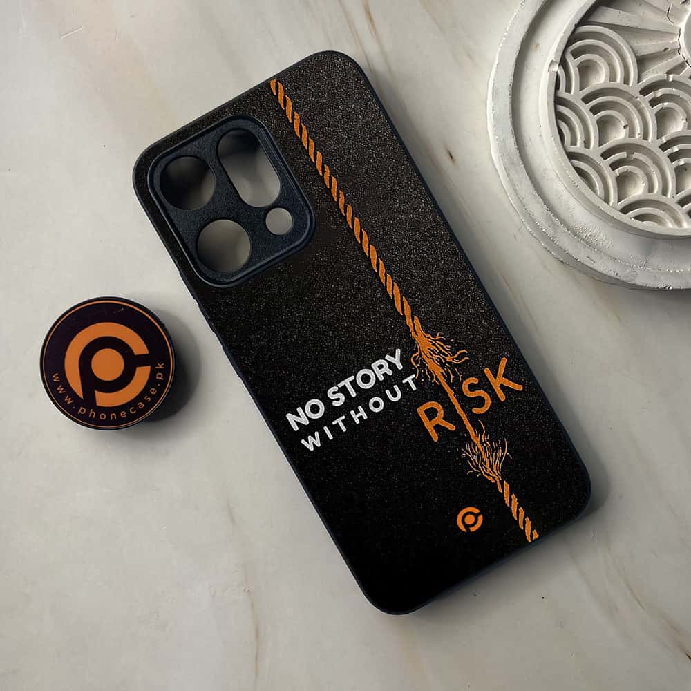 Oppo Reno 14 5G -The Risk taker - Premium Metal Printed soft Bumper shock Proof Case CS-38118