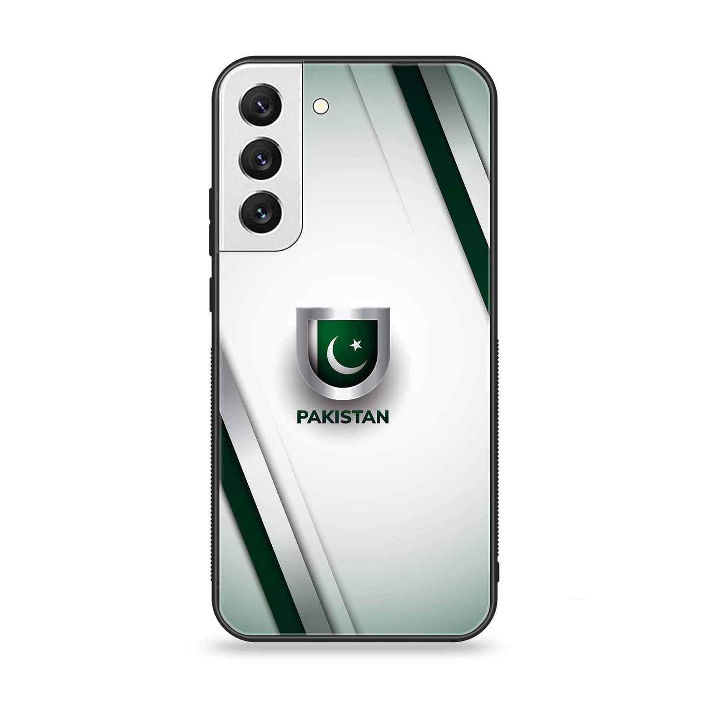 Samsung Galaxy S21 FE - Pakistani Flag Design 2 - Premium Metal Printed soft Bumper shock Proof Case CS-38156