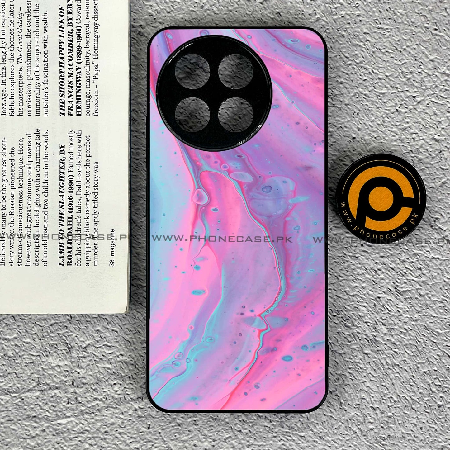 OnePlus Ace 5 - Pink Marble 2.0 Series - Premium Metal Printed soft Bumper shock Proof Case