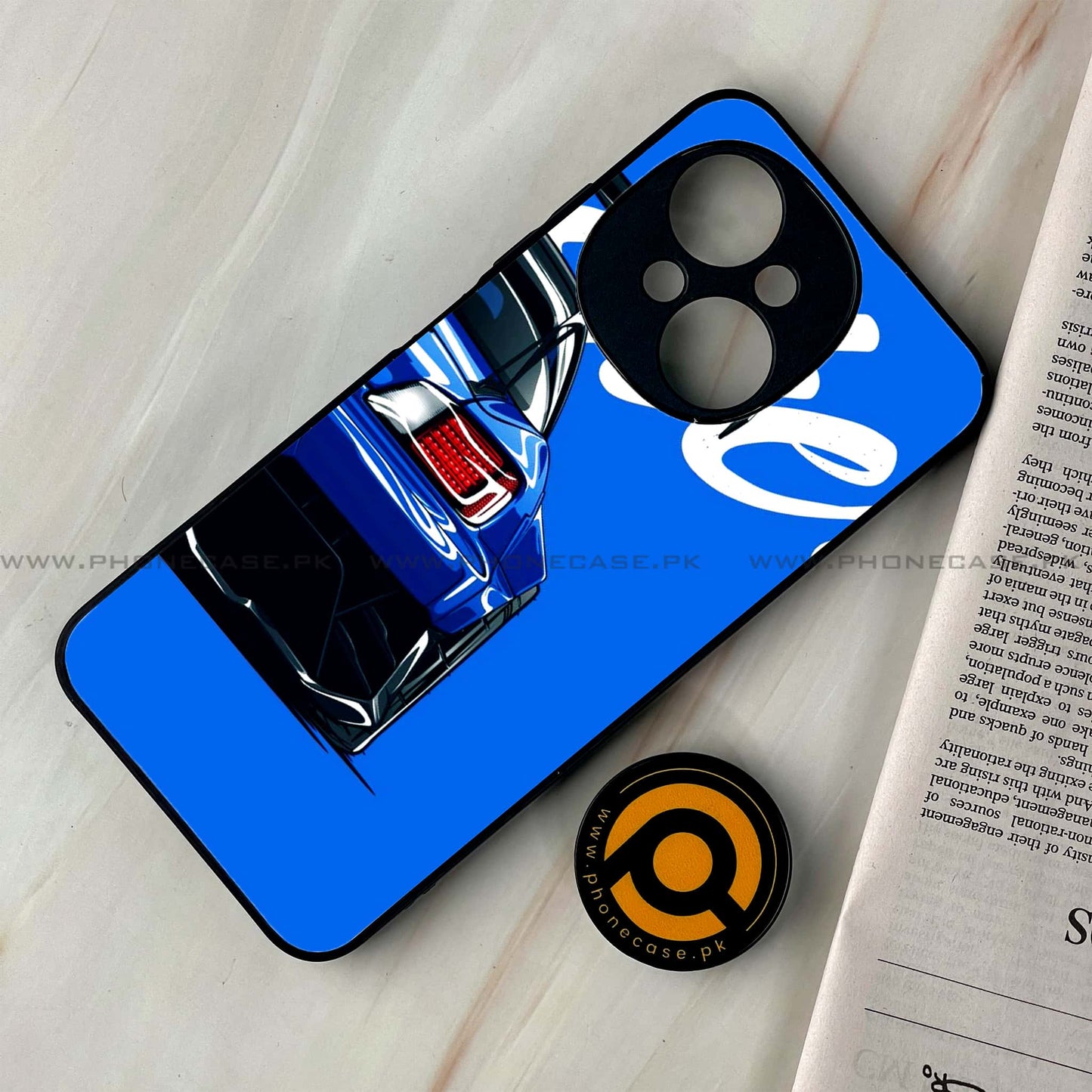 Tecno Spark Go 1 - Racing 2.0 Design 1 - Premium Printed Glass soft Bumper shock Proof Case CS-37470