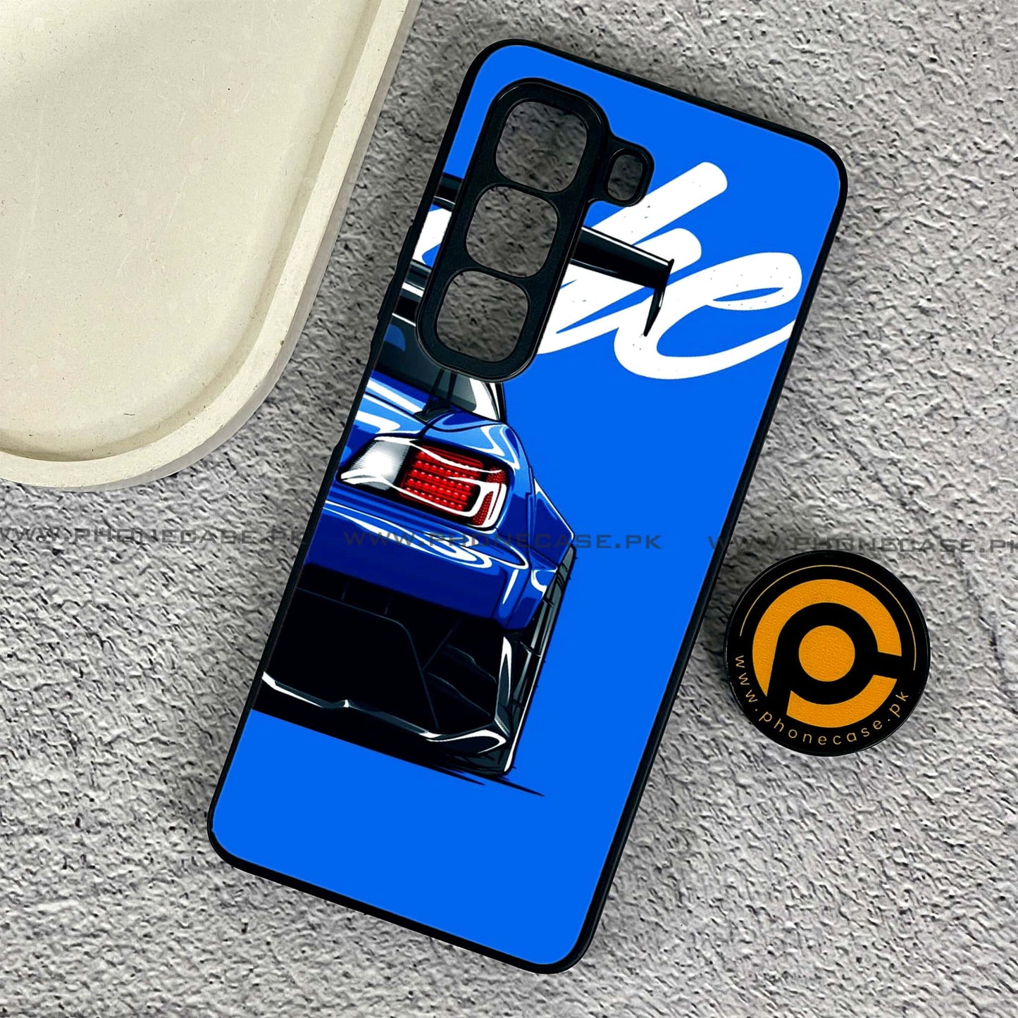 Infinix Hot 50 Pro - Racing 2.0 Design 1 - Premium Metal Printed soft Bumper shock Proof Case CS-37697