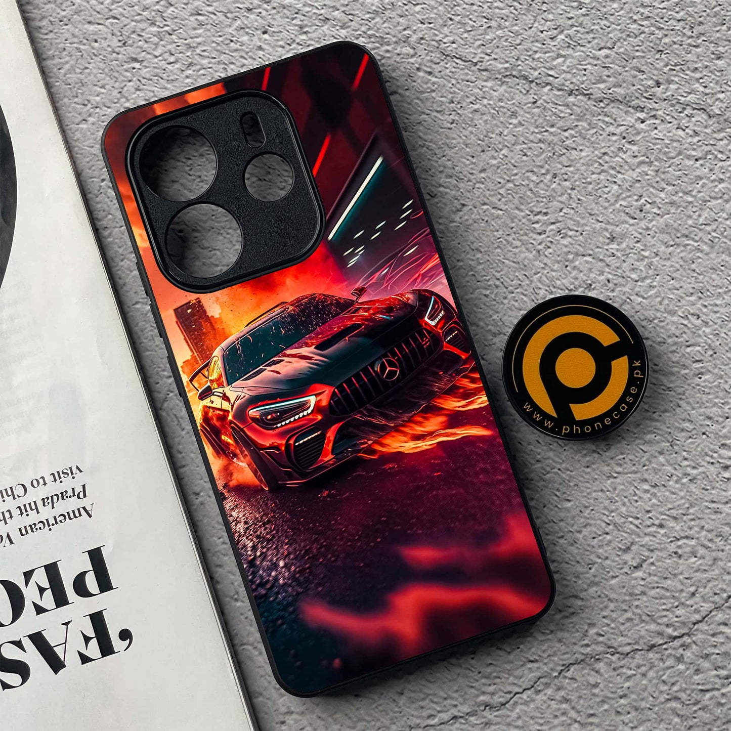 Xiaomi Redmi Note 14 - Racing 2.0 Design 8 - Premium Printed Glass soft Bumper shock Proof Case CS-37248