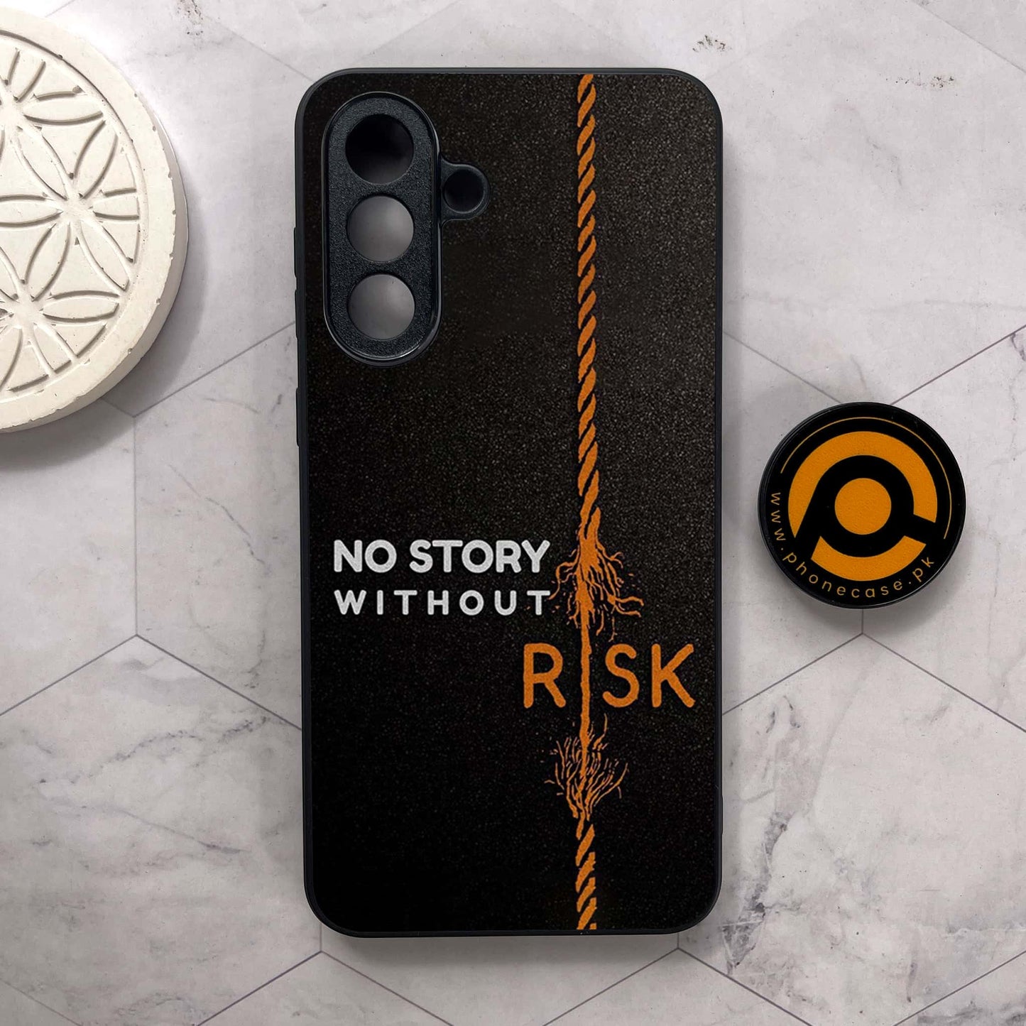 Samsung Galaxy A56 5G - The Risk Taker - Premium Metal Printed soft Bumper shock Proof Case CS-38789 CS-39223