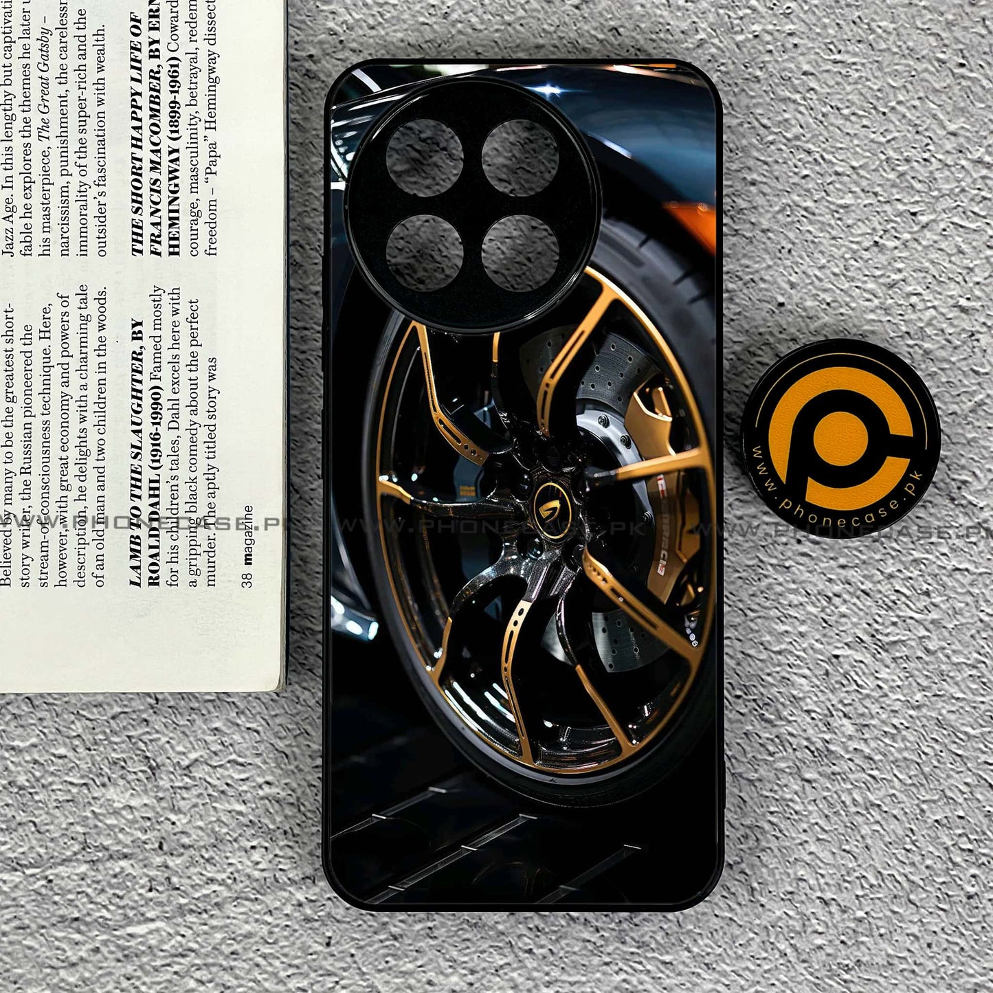 OnePlus Ace 5 - Racing Car Red Blade RIM - Premium Printed Metal soft Bumper shock Proof Case