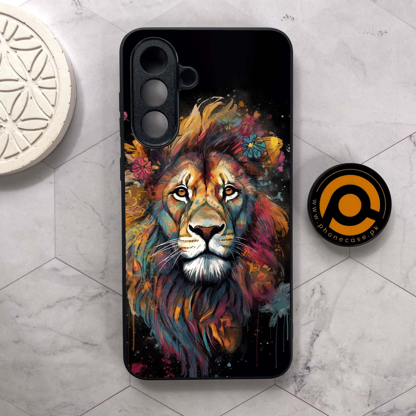 Samsung Galaxy A56 5G - Tiger 2.0 Design 10 - Premium Metal Printed soft Bumper shock Proof Case CS-38767