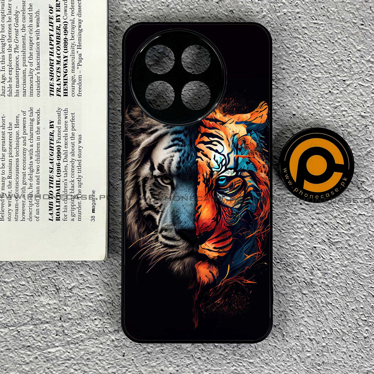 OnePlus Ace 5 - Tiger 2.0 Series - Premium Metal Printed soft Bumper shock Proof Case
