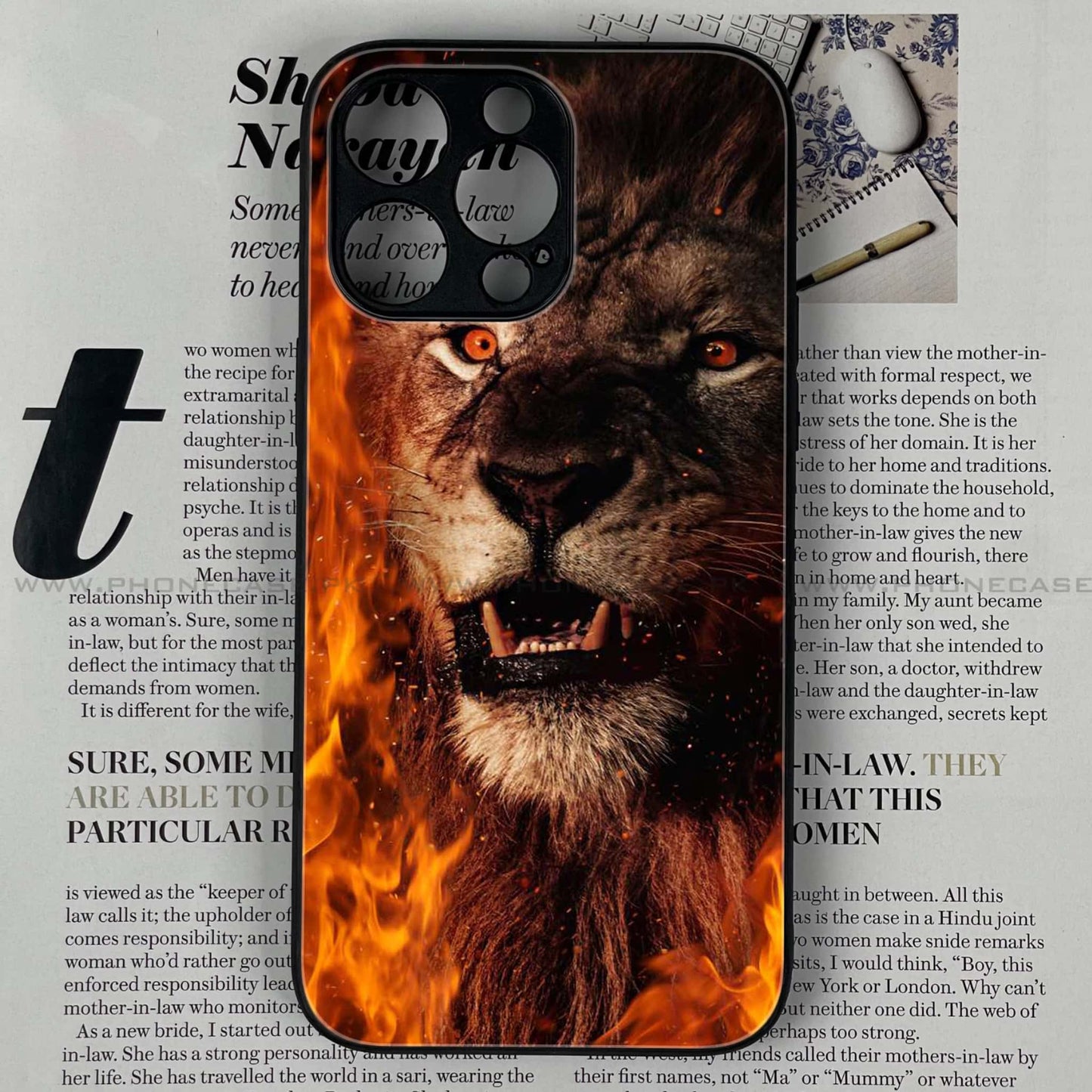 iPhone 13 Pro Max - Tiger Art Design 2 - Premium Metal Printed soft Bumper shock Proof Case CS-37573 CS-37778