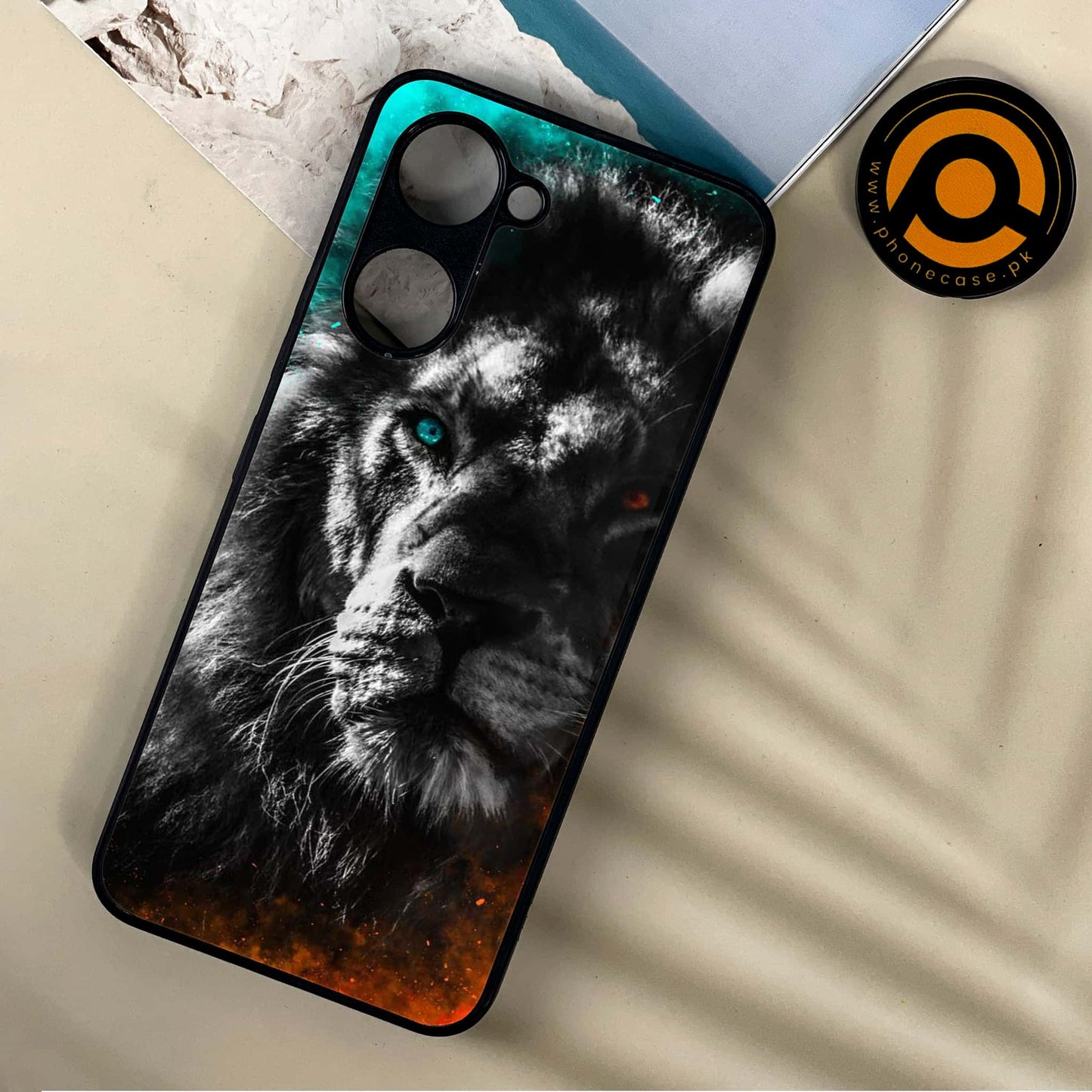 Vivo Y03 - Tiger Design 3 - Premium Printed Metal soft Bumper shock Proof Case CS-37562