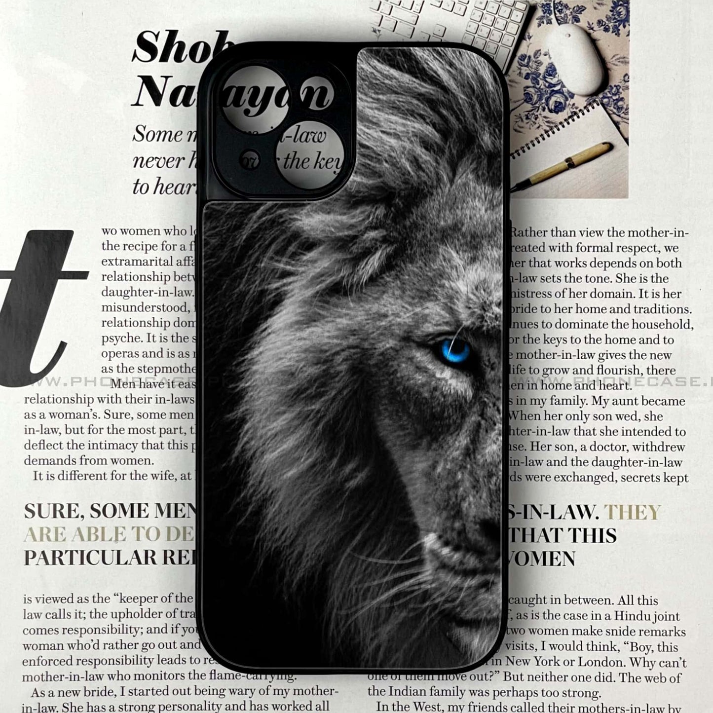 iPhone 13 - Tiger Art Design 8 - Premium Metal Printed soft Bumper shock Proof Case CS-38739