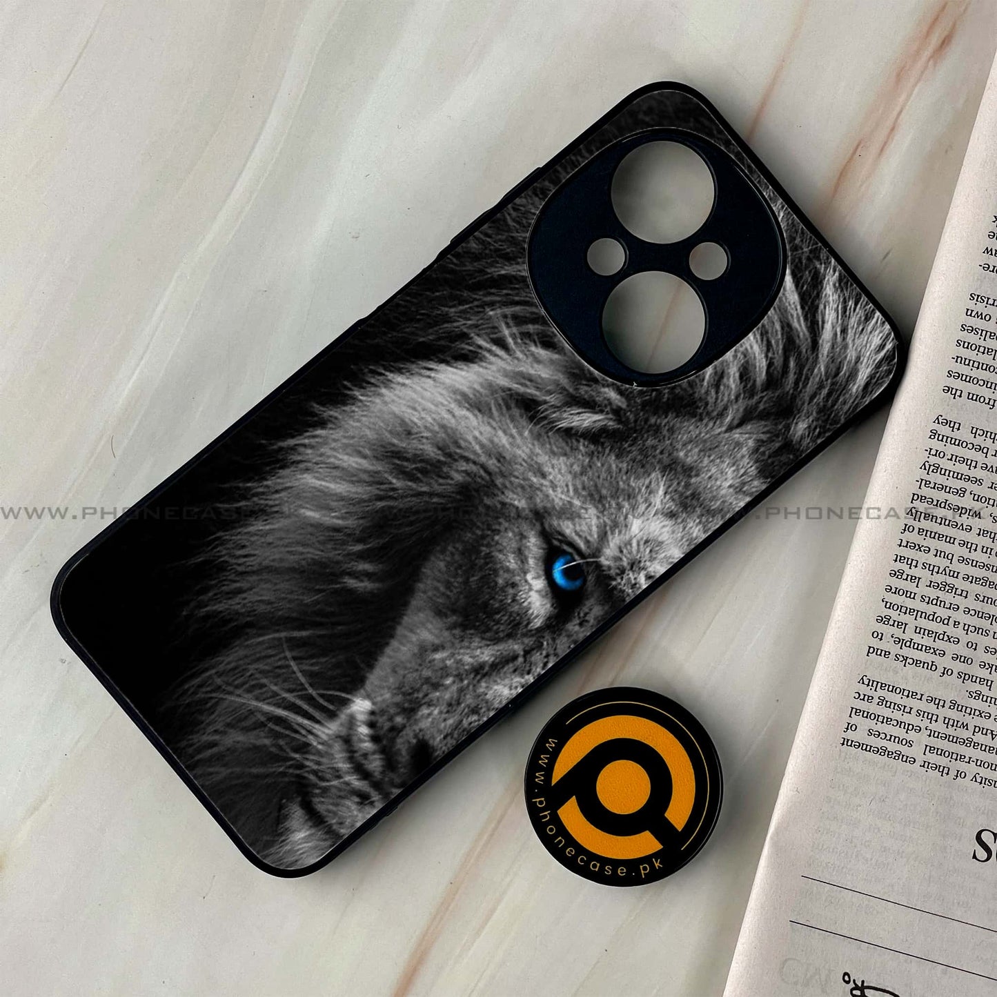 Tecno Spark Go 1 - Tiger Design 8 - Premium Metal Printed soft Bumper shock Proof Case CS-38917 CS-38918