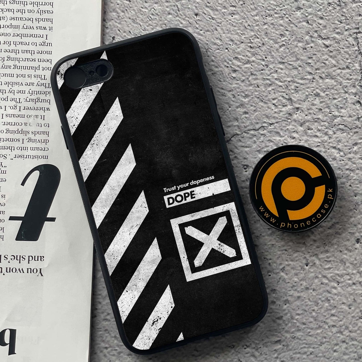 iPhone 7/8 - Trust Your Dopeness - Premium Metal Printed soft Bumper shock Proof Case CS-38651