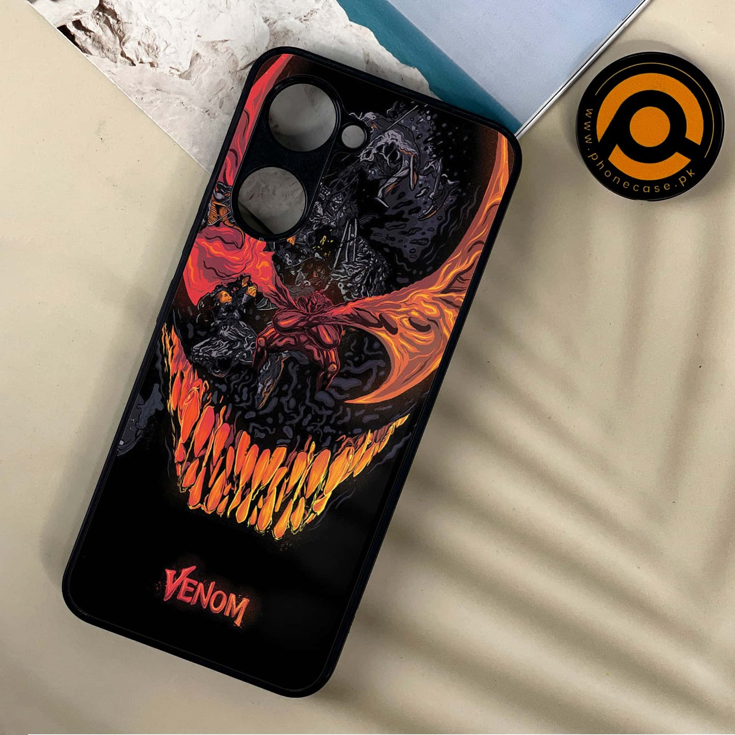Vivo Y03 - VENOM Case - Premium Printed Metal soft Bumper shock Proof Case CS-37219