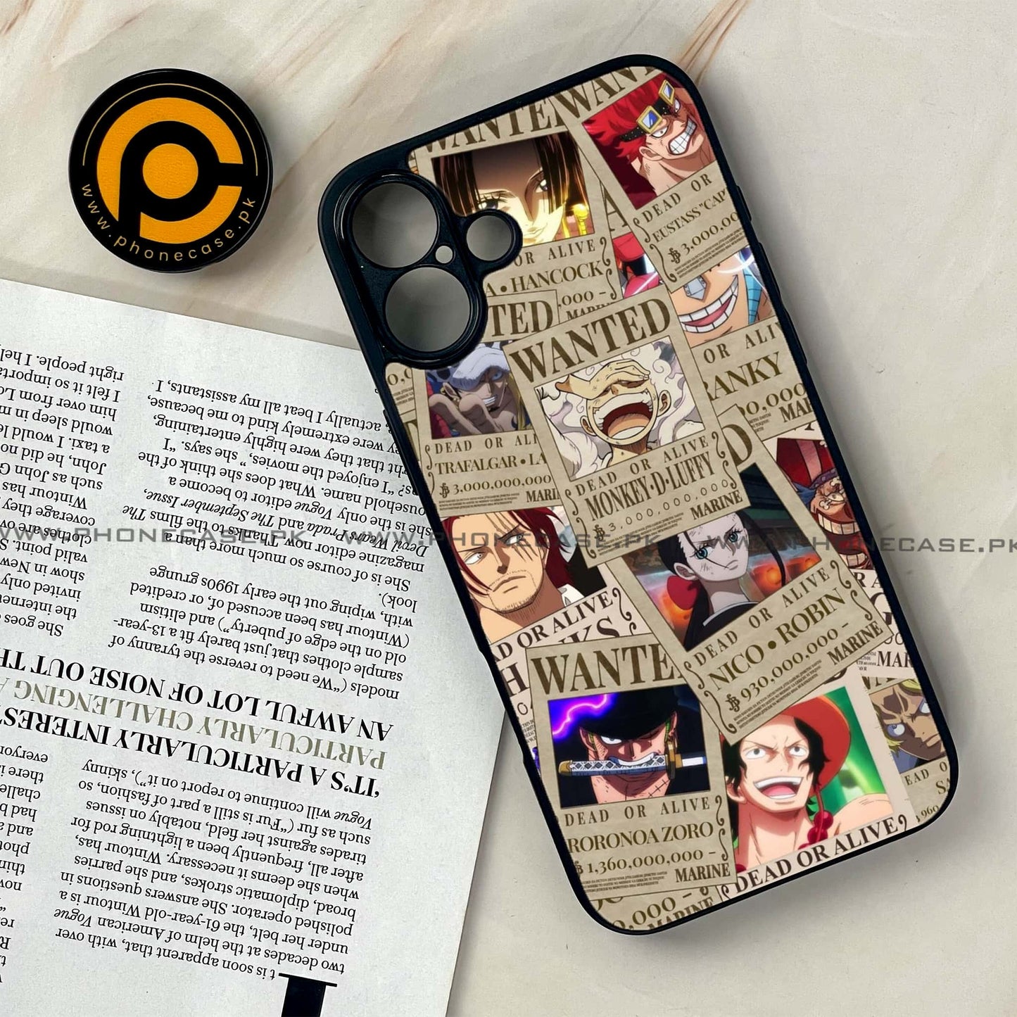 iPhone 16 Plus - Wanted Anime - Premium Metal Printed soft Bumper shock Proof Case CS-37542