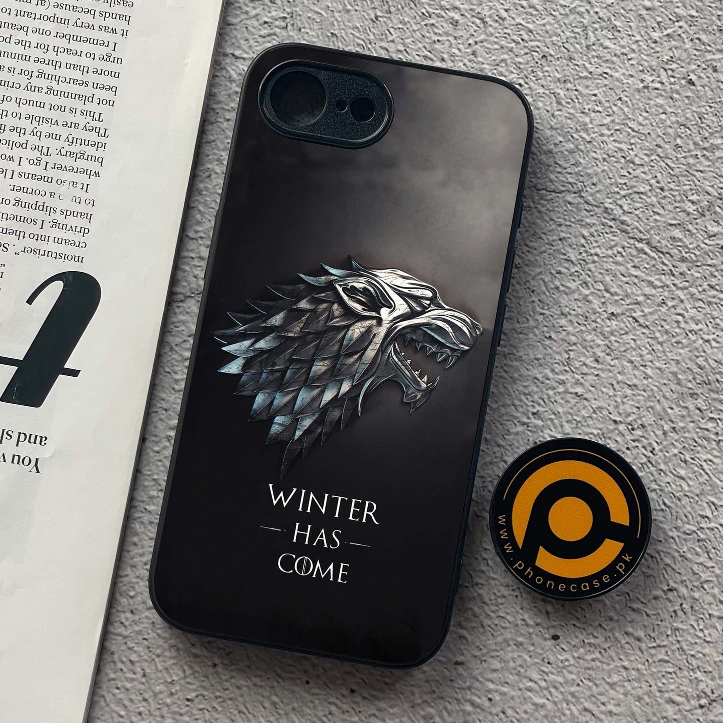 iPhone 16e - Winter Has Come GOT - Premium Metal Printed soft Bumper shock Proof Case CS-37863