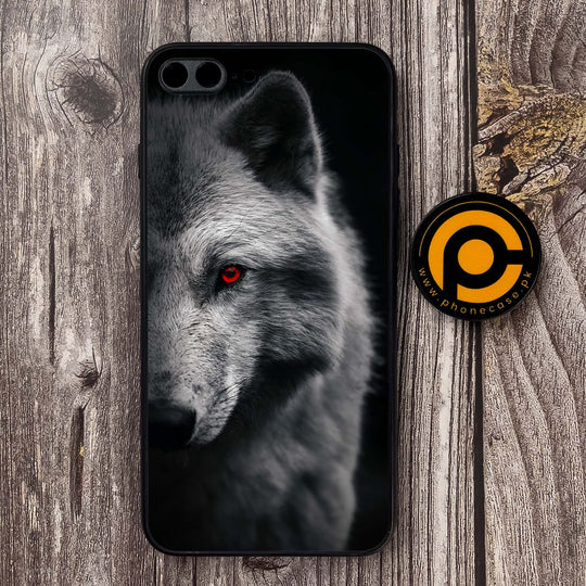 iPhone 7/ 8 Plus- Wolf Design 10- Premium Metal Printed soft Bumper shock Proof Case CS-37235