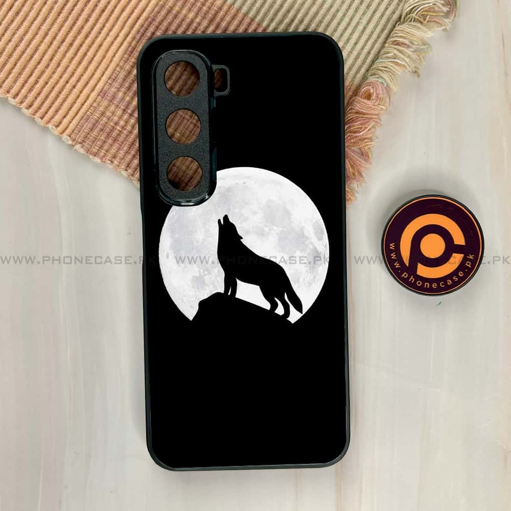 Infinix Hot 60i - Wolf Design 3 - Premium Metal Printed soft Bumper shock Proof Case CS-38098