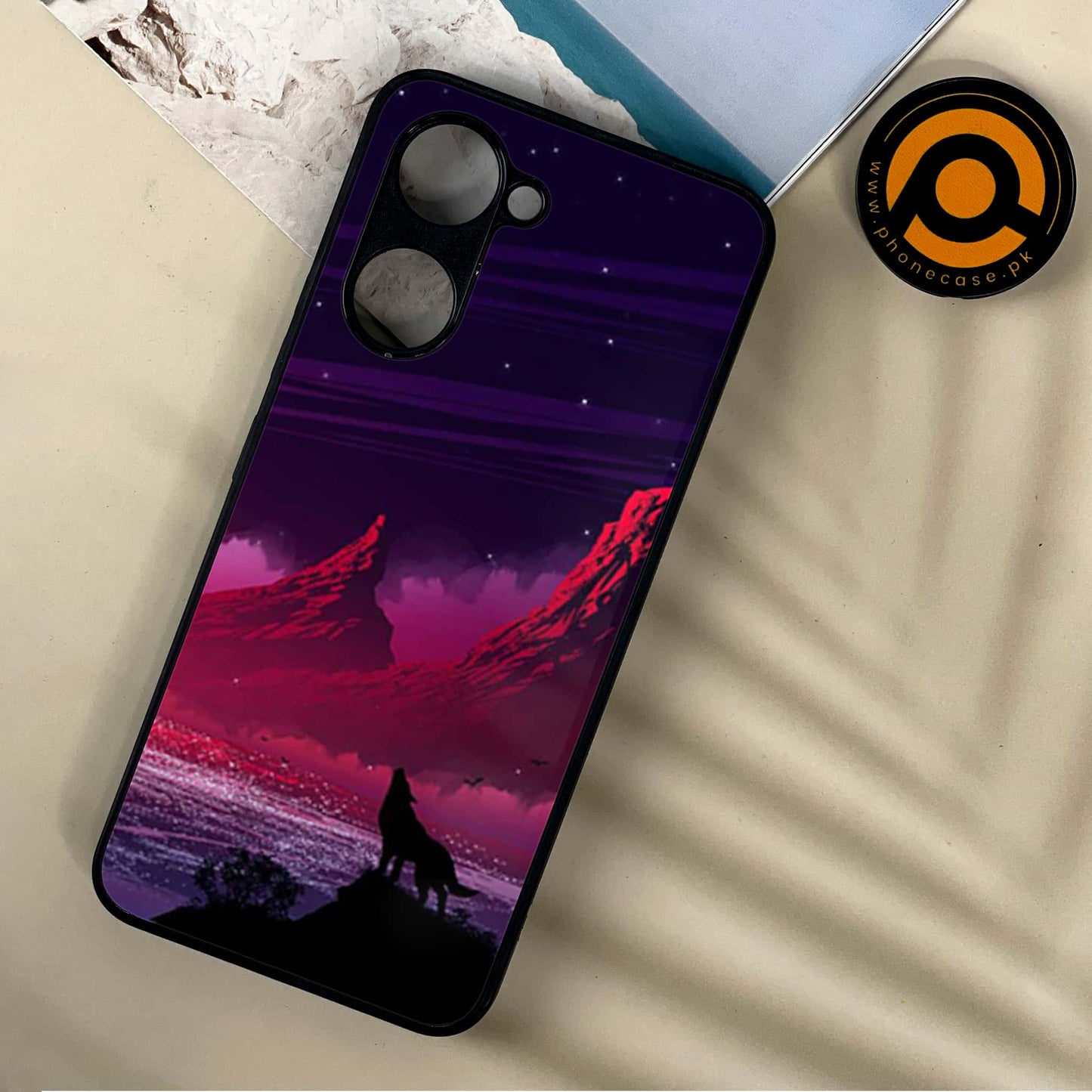 Vivo Y18 - Wolf Design 7 - Premium Printed Metal soft Bumper shock Proof Case CS-37861