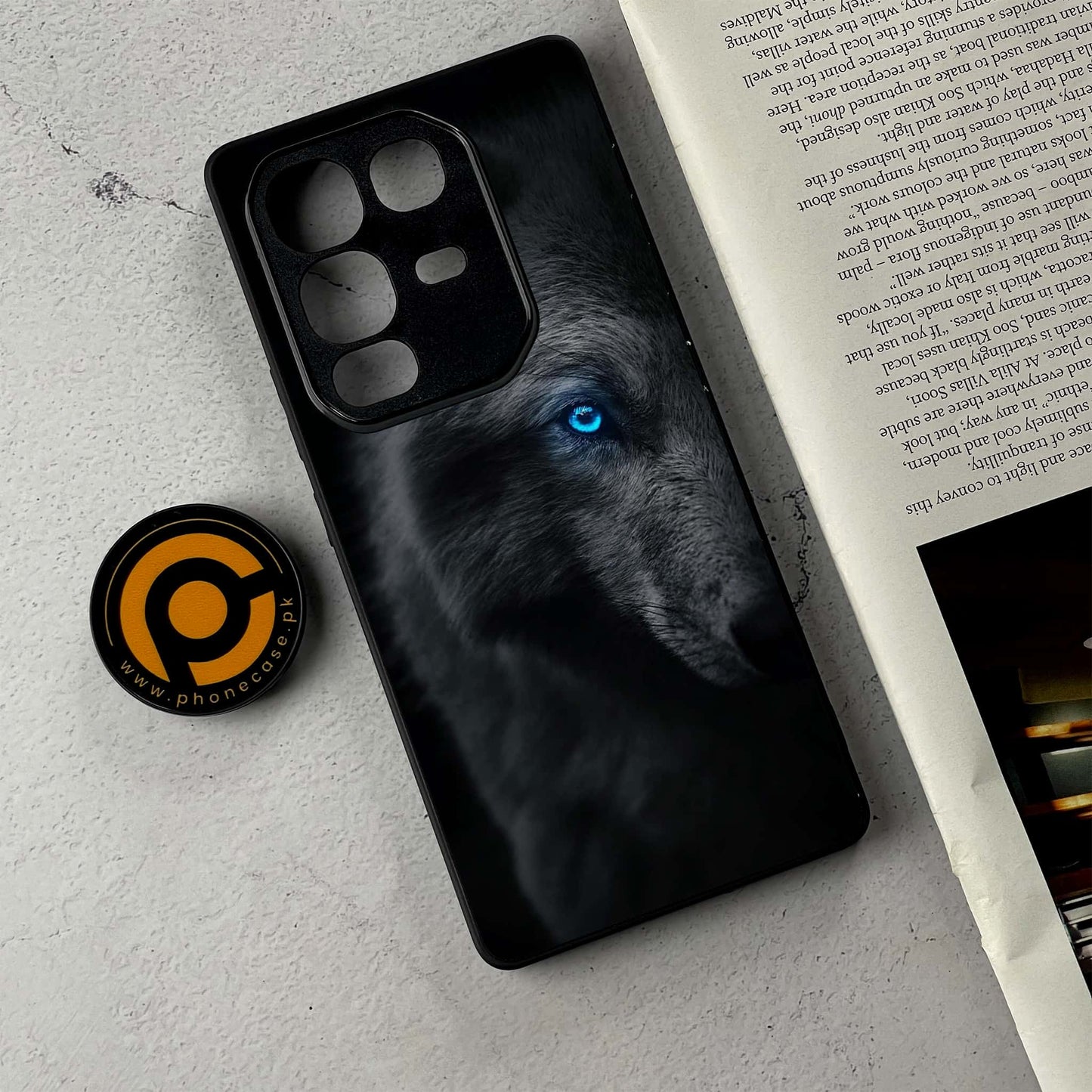 Infinix Note 50 - Wolf Design 9 - Premium Metal Printed Soft Bumper Shockproof Case CS-38044