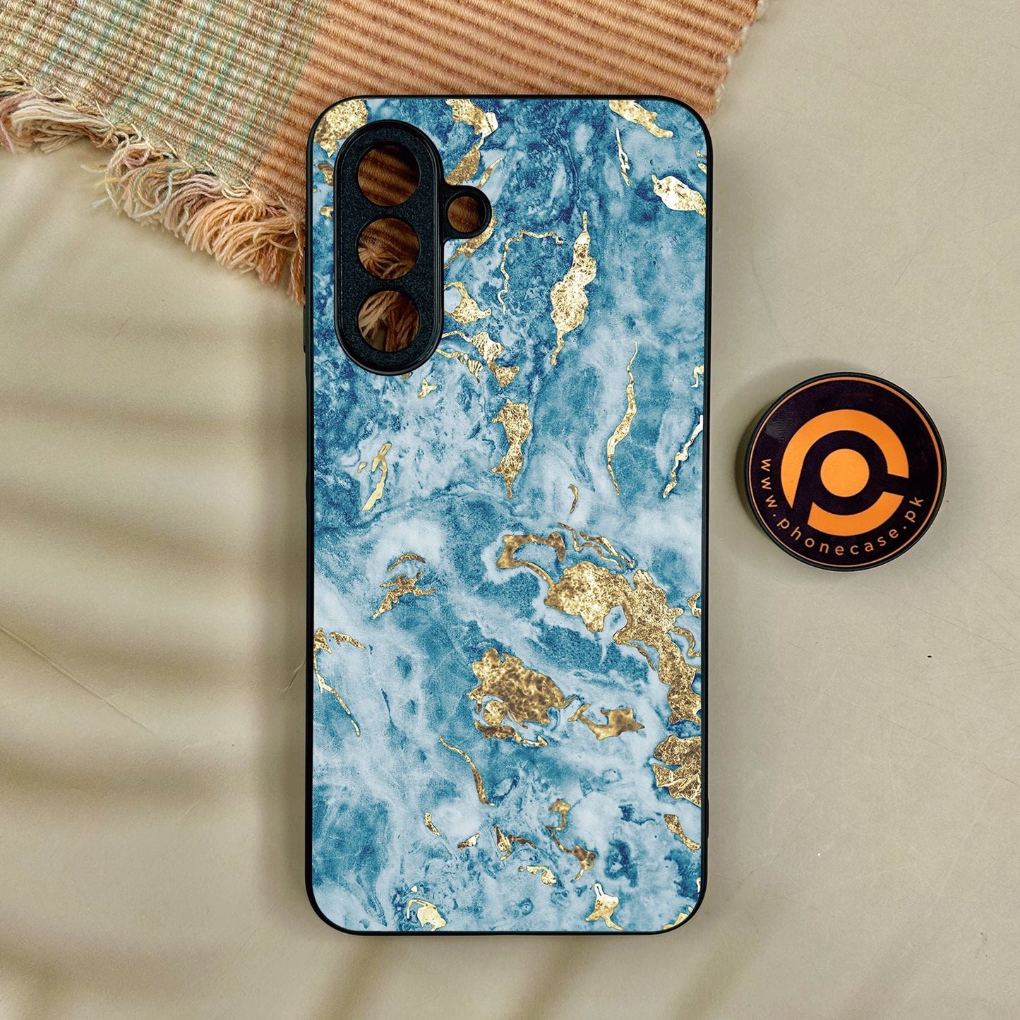 Samsung Galaxy A17 - Blue 2.0 Design 7 - Premium Metal Printed Soft Bumper Shock Proof Case