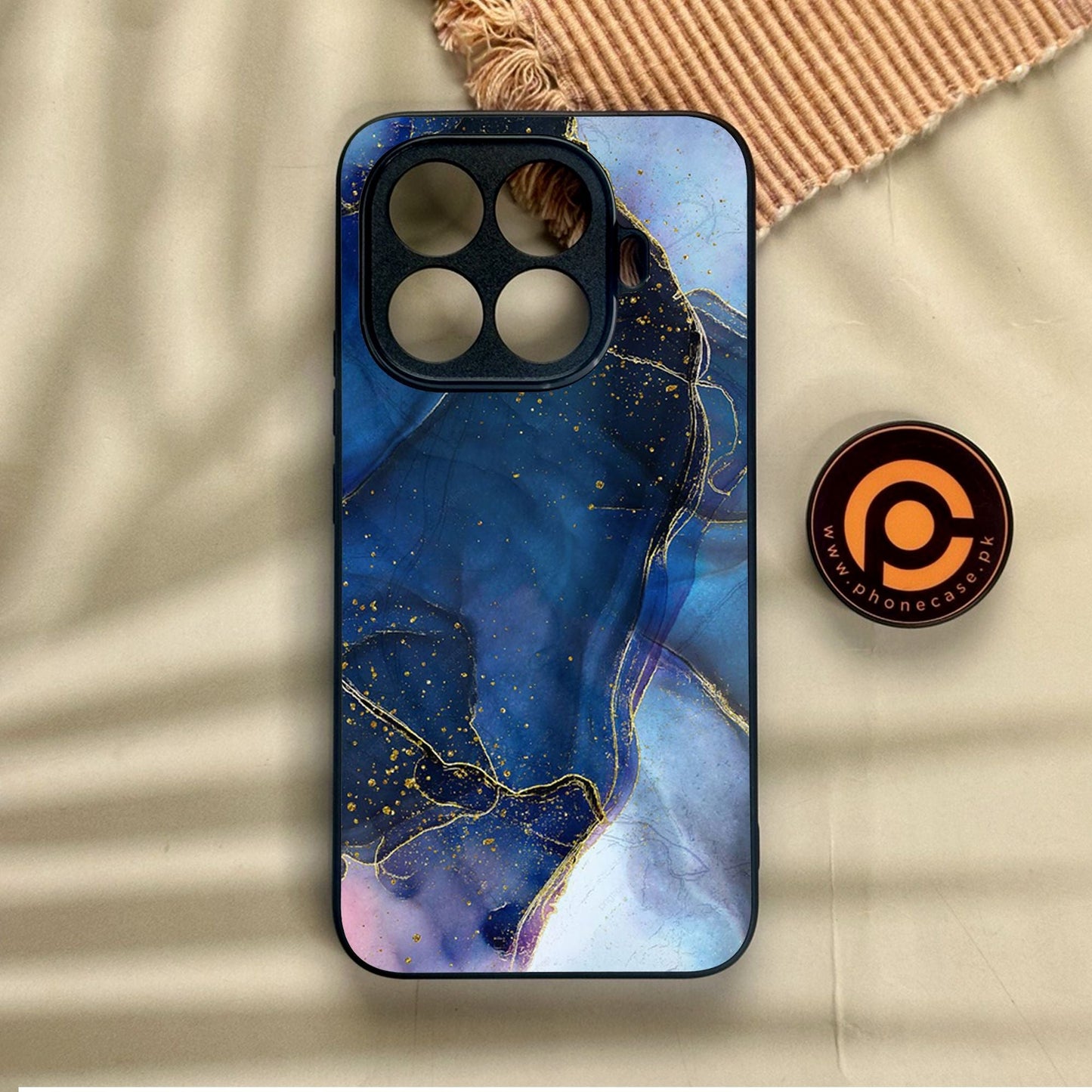 Xiaomi 15T Pro - Blue Marble Design 7 - Premium Metal Printed Soft Bumper Shock Proof Case