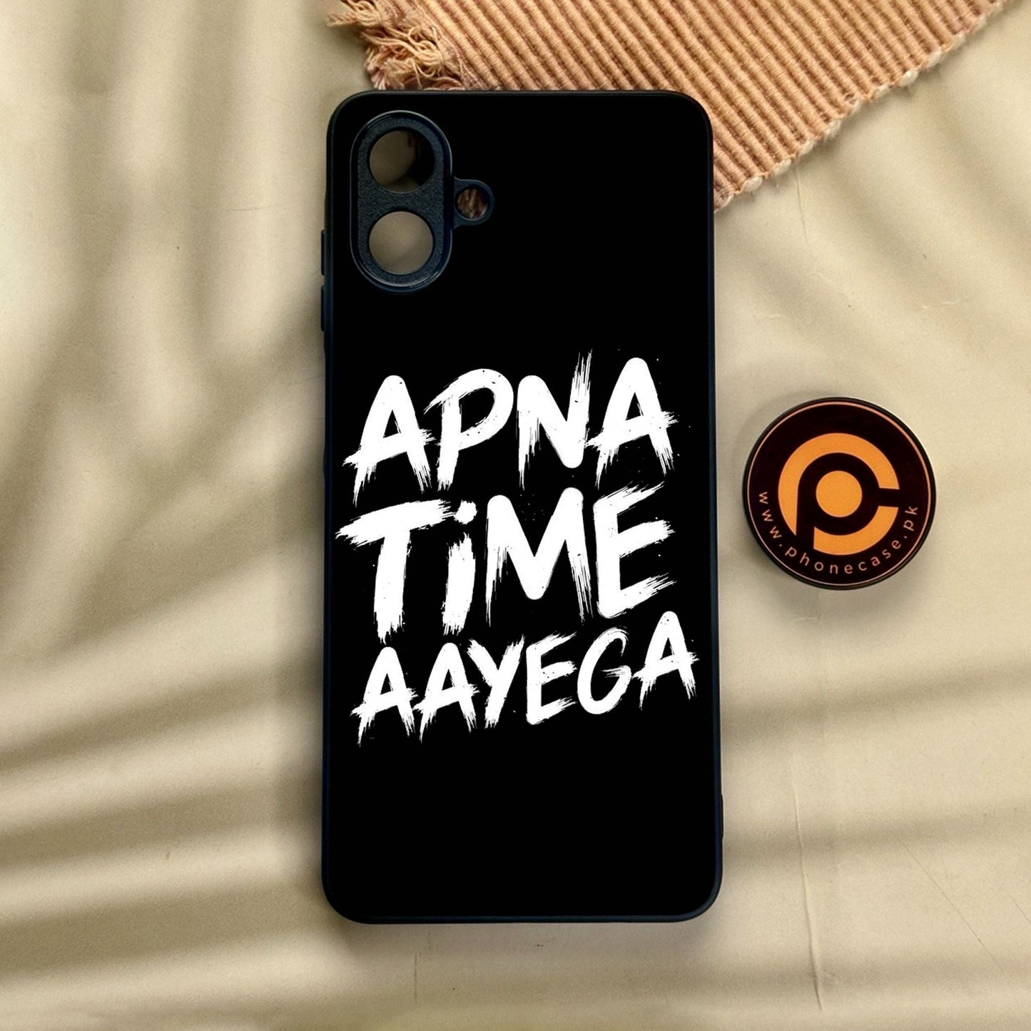 Samsung Galaxy A07 - Apna Time Ayega - Premium Metal Printed Soft Bumper Shock Proof Case